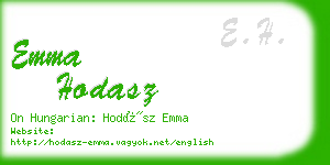 emma hodasz business card